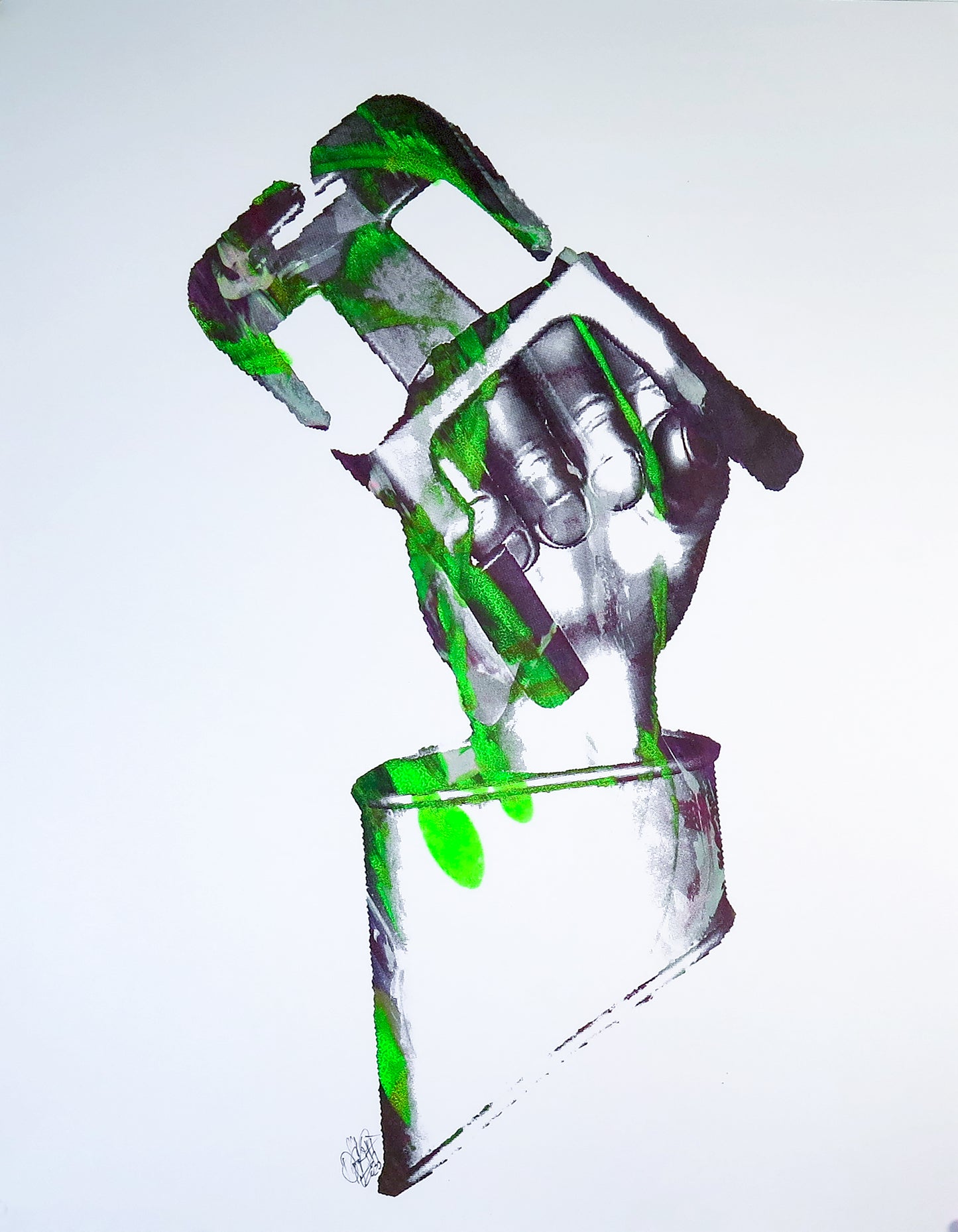 Blow to Heart_Neon Green, 2020