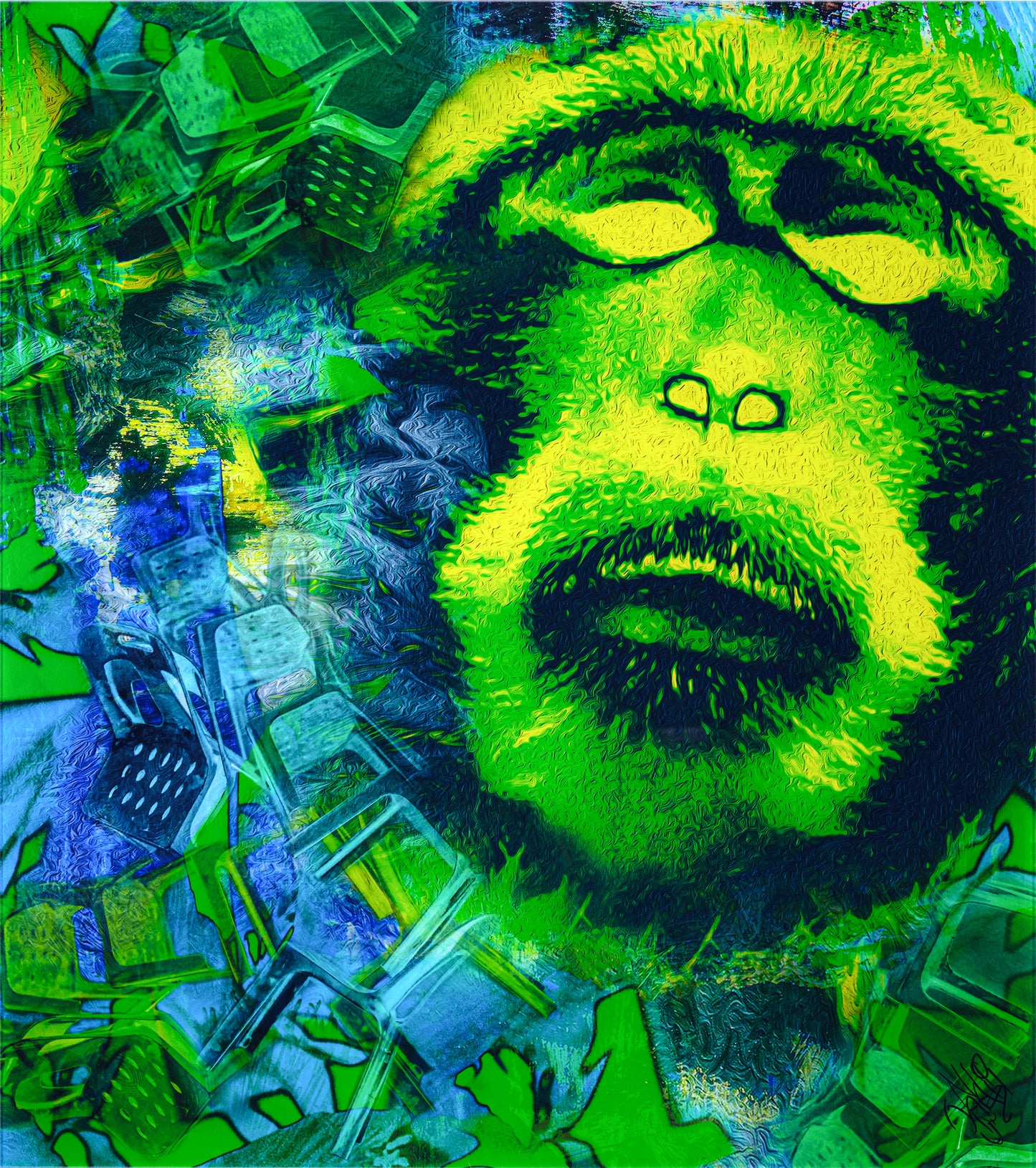 Monkey Neon Chairs PLEXI, 2023